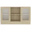 vidaXL Vitrinenschrank Sonoma-Eiche 120x30,5x70 cm Produktbild-Vorschau 5
