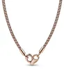 Rosévergoldete Kette mit Herzkarabiner, Moments von PANDORA Produktbild-Vorschau 1
