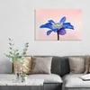 DEQORI Glasbild Echtglas 90x60 cm 'Blaue Eleganz' Wandbild Produktbild-Vorschau 3