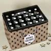 A beer crate decorated as an advent calendar with a deer antler motif. Produktbild-Vorschau
