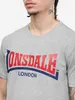 Herren T-Shirt normale Passform TWO TONE Marl Grey/Navy/Red Produktbild-Vorschau 6