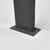 Close-up of the base of a black LED bollard light. Produktbild-Vorschau