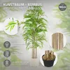 Bamboo Kunstpflanze 180 cm mit echtem Holzstamm Design Produktbild-Vorschau 3
