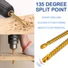 Titanium Coated HSS Twist Drill Bits - 6pcs 3-8mm Serrated Produktbild-Vorschau 4