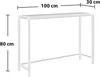 Konsolentisch 'Kronoby' Metall mit MDF-Platte 100 x 30 x 80 Produktbild-Vorschau 3
