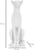 Mauro Ferretti Leopardenfigur sitzend  27x38x74 cm weiß Produktbild-Vorschau 8