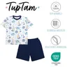 TupTam Kinder Jungen Pyjama Schlafanzug Set Kurzarm Produktbild-Vorschau 2