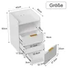 UnboxG, comodino bianco, 60x40x40 cm – tavolino da notte in Anteprima dell’immagine prodotto 7