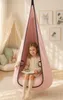 Hängesessel Kinder Kokon Velvet PINK – Schaukelstuhl Produktbild-Vorschau 3