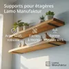 LAMO Equerre etagere metal noir 30 cm, 4 pièces - Support Voir les images du produit 2
