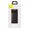 The image shows the retail packaging of a black Baseus Bipow power bank. Podgląd zdjęcia produktu