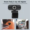 Webová kamera USB s mikrofónom, 1080P, 30 fps, HD webová Náhľad obrázku produktu 8