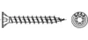A technical drawing of a screw and its head. Anteprima dell’immagine prodotto