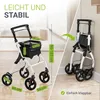 Juskys Indoor Rollator Aktiv - Tasche & Tablett - schmal & Produktbild-Vorschau 3
