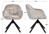 Duhome Loungesessel Armlehnstuhl aus Chenille-Stoff, Produktbild-Vorschau 7