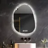 WISFOR Asymetrické LED zrkadlo do kúpeľne, 50x70 cm, Náhľad obrázku produktu 1