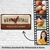 Blechschild HÜHNERSTALL Schild, Hühner Schild, Hühner Deko Produktbild-Vorschau 2