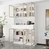 Weißer Vitrinenschrank mit 6 Glastüren & 3 Schubladen Produktbild-Vorschau 2