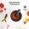 GOURMEO Mörser mit Stößel - Set in Groß aus Massivem Granit Produktbild-Vorschau 2