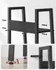 Instructional images showing assembly steps for a black bookshelf. Produktbild-Vorschau