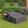 Ensemble de fauteuils de jardin pour 2 personnes – rotin Voir les images du produit 4