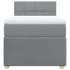Boxspringbett mit Matratze Hellgrau 80x200 cm Stoff Produktbild-Vorschau 4
