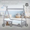 ML-Design dětská postel Tipi 70x140 cm s matrací, ochranou Náhled obrázku produktu 2