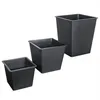 Set de 3 pots de fleurs polyrotin noir cache-pot pot Voir les images du produit 4