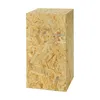 A rectangular pedestal made of OSB material, shown in isolation against a white background. Voir les images du produit