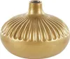 BELIANI Moderne Dekovase aus Steinzeug in Gold 27 cm Rund Produktbild-Vorschau 1