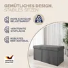 CASARIA® Sitzbank mit Stauraum Anthrazit Cord Faltbar Produktbild-Vorschau 3