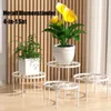 Blumenhocker 4er Set rund Garten Blumenständer Metall Produktbild-Vorschau 8