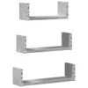 Three identical U-shaped shelves are displayed vertically against a white background. Náhľad obrázku produktu