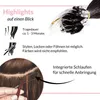 hair2heart Microring Extensions Echthaar glatt - 25 Produktbild-Vorschau 5