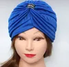 Damen Turban Kopfbedeckung Fashion Blau Produktbild-Vorschau 3