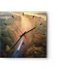 Wanduhr - Quadrat - Glasuhr - Bahn Herbst So - 30x30cm - Produktbild-Vorschau 1