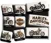 Nostalgic-Art - Set de 9 aimants - Harley-Davidson - Model Voir les images du produit 1