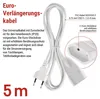 Verlängerungskabel – 5m, weiss Produktbild-Vorschau