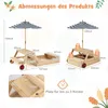 Stół piknikowy dla dzieci COSTWAY z piaskownicą i Podgląd zdjęcia produktu 3