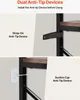 Close-up views of two different anti-tip devices for furniture. Produktbild-Vorschau