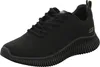 A black Skechers Bobs Geo How Marvelous women's sneaker is shown from a side angle against a white background. Produktbild-Vorschau