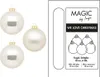 Weihnachtskugeln Glas 10cm 6 Stück - Champagner Produktbild-Vorschau 3
