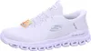 A single white Skechers shoe is shown from a side-angle against a white background. Voir les images du produit