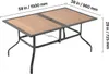 VEVOR Terrassentisch Gartentisch Balkontisch (1505 x 960 x Produktbild-Vorschau 8