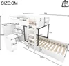Flieks Etagenbett 90x200cm mit Ausziehbarem Tisch, Hochbett Produktbild-Vorschau 7