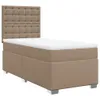 vidaXL Boxspringbett mit Matratze Cappuccino-Braun 90x190cm Produktbild-Vorschau 3