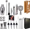 Edelstahl Barkeeper Kit, Professionelles Cocktail Shaker Produktbild-Vorschau 1