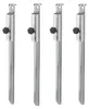 4x Bodenhülse Edelstahl 50 cm Fixierschraube für Camping Produktbild-Vorschau 2