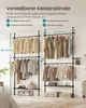 SONGMICS Kleiderständer deckenhoch, 3-stufige Garderobe, Produktbild-Vorschau 9