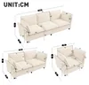 Merax 3-2-1 Sofa-Set modular, Wohnzimmer Sofakombination Produktbild-Vorschau 2